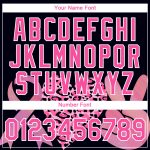 Personalized Breast Cancer Awareness 3D Pink Ribbon Performance T-Shirt - Black Pink-White Personalized Black Pink-White