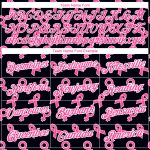Customizable Breast Cancer 3D Pink Ribbon T-Shirt with Name & Number - Black Pink-White Performance Tee Personalized Black