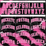 Personalized Black Pink White 3D Basketball Jersey in Torn Paper Style Personalized Black Pink-White 3D Torn Paper Style