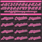 Personalized Authentic Black Pink-White Baseball Jersey for Custom Fan Apparel Personalized Black Pink-White Authentic Baseball