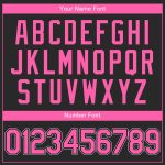 Personalized Authentic Black Pink-White Baseball Jersey for Custom Fan Apparel Personalized Black Pink-White Authentic Baseball