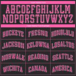 Personalized Black Softball Jersey - Authentic Pink-White Design, Customizable Sports Apparel for Players and Fans Personalized