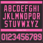 Custom Name Number Softball Jersey Personalized Black Pink White Authentic Team Apparel Personalized Black Pink-White Authentic