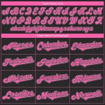Custom Name Number Softball Jersey Personalized Black Pink White Authentic Team Apparel Personalized Black Pink-White Authentic