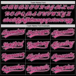 Custom Name and Number Personalized Black Pink-White Baseball Jersey Authentic Throwback Team Apparel Personalized Black