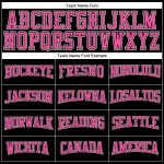 Custom Name & Number Personalized Black Pink-White Basketball Jersey - Authentic Throwback Design Personalized Black Pink-White