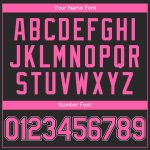 Personalized Baseball Jersey in Black, Pink, and White - Custom Team Jersey 2 Personalized Black Pink-White Baseball Jersey