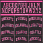 Custom Black and Pink Baseball Jersey - Personalized Sports Apparel Personalized Black Pink-White Baseball Jersey