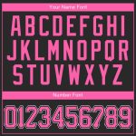 Custom Black and Pink Baseball Jersey - Personalized Sports Apparel Personalized Black Pink-White Baseball Jersey