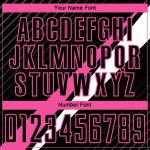 Custom Name and Number Soccer Jersey - Personalized Diagonal Black Pink-White Sublimation Team Uniform Personalized Black