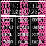 Custom Name and Number Volleyball Uniform Jersey - Personalized Black Pink-White Geometric Shape Design Personalized Black