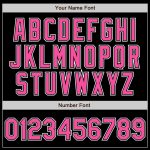 Personalized Black Pink White Gradient Baseball Jersey for Fashion Lovers Personalized Black Pink-White Gradient Fashion