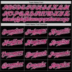 Personalized Black Pink White Gradient Baseball Jersey for Fashion Lovers Personalized Black Pink-White Gradient Fashion