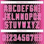 Personalized Black Pink White Halftone Basketball Jersey - City Edition Design Personalized Black Pink-White Halftone City