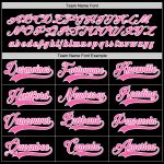 Custom Name and Number Personalized Black Pink White Hockey Jersey for Team Personalized Black Pink-White Hockey Jersey Team