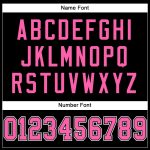 Personalized Black and White Football Jersey - Custom Mesh Style Personalized Black Pink-White Mesh Football Jersey