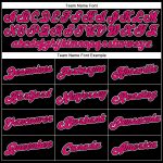 Personalized Performance T-Shirt in Black Pink and White for Men and Women Personalized Black Pink-White Performance T-Shirt
