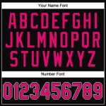 Personalized Black Pink and White Performance T-Shirt for Men and Women Personalized Black Pink-White Performance T-Shirt