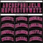 Customizable Black Pink-White Performance Tee for Men and Women Personalized Black Pink-White Performance T-Shirt