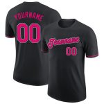 Personalized Black Pink and White Performance T-Shirt for Men and Women Personalized Black Pink-White Performance T-Shirt