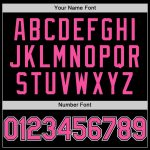Custom Black Pink-White Baseball Jersey for Women - Sleeveless Design Personalized Black Pink-White Sleeveless Baseball Jersey