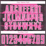 Custom Name and Number Personalized Pink and White Sublimation Soccer Jersey Uniform Personalized Black Pink-White Sublimation