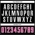 Custom Black Pink-White Soccer Jersey with Name and Number - Personalized Split Fashion Uniform Team Apparel Personalized