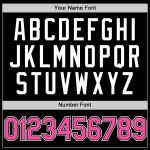 Personalized Black Pink White Baseball Jersey for Throwback Style Personalized Black Pink-White Throwback Baseball Jersey
