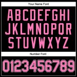 Personalized Black Pink White Baseball Jersey Shirt - Throwback Rib-Knit Design Personalized Black Pink-White Throwback Rib-Knit