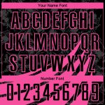 Custom Name and Number Personalized Black Pink Basketball Jersey Suit Round Neck Sublimation Design Personalized Black Pink