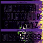 Personalized 3D Fiery Black Purple Dart Board Baseball Jersey Personalized Black Purple 3D Fiery Dart Board Baseball Jersey