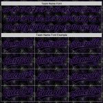 Personalized Gothic Style Rose Black Purple 3D Baseball Jersey Personalized Black Purple 3D Gothic Style Rose Baseball Jersey