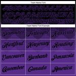 Custom Name and Number Performance T-Shirt with 3D Black Purple Gradient Pattern - Personalized Team Apparel Personalized