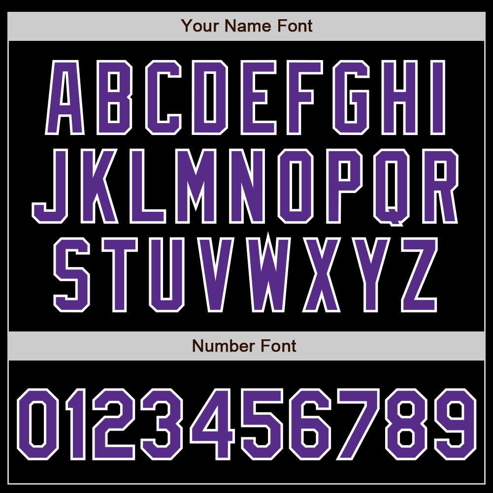 Personalized Black Purple-Aqua Authentic Split Fashion Baseball Jersey Team Custom Name and Number Custom Name Number Personalized Black Purple Aqua Baseball Jersey - Authentic Split Fashion Team Design Personalized Black - Image 4