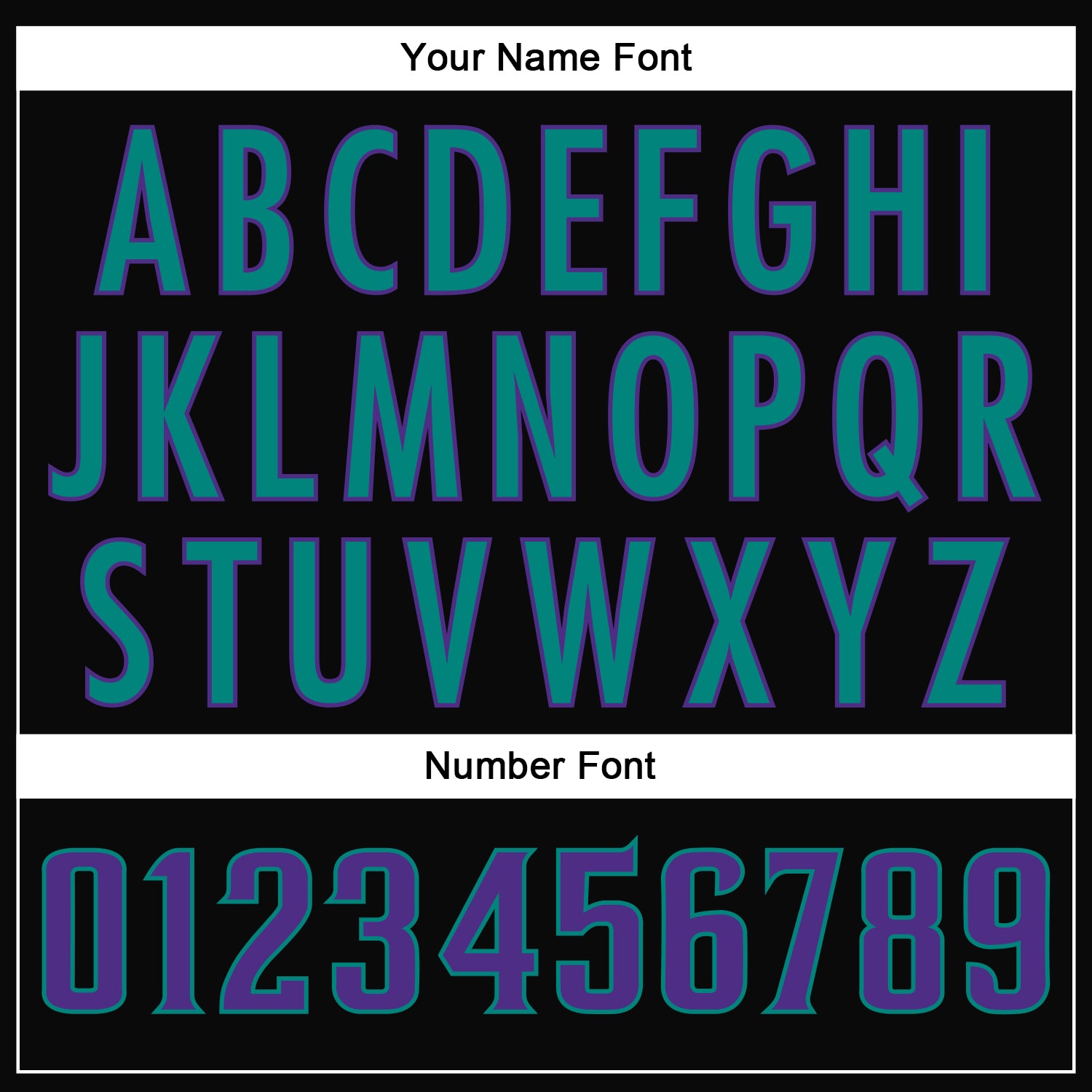 Personalized Black Purple-Aqua Mesh Authentic Throwback Football Jersey Team Custom Name and Number Custom Purple Aqua Black Mesh Throwback Football Jersey with Personalized Name & Number Personalized Black Purple-Aqua Mesh - Image 6