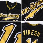 Custom Name Number Baseball Jersey - Personalized Black Purple-Cream Authentic Team Apparel Personalized Black Purple-Cream
