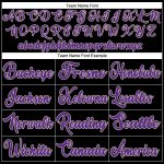 Custom Name Number Baseball Jersey - Personalized Black Purple-Cream Authentic Team Apparel Personalized Black Purple-Cream