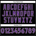 Custom Name Number Baseball Jersey - Personalized Black Purple-Cream Authentic Team Apparel Personalized Black Purple-Cream