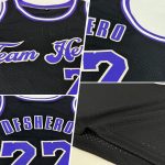 Custom Black Purple-Cream Basketball Jersey with Personalized Name and Number - Authentic Throwback Design Personalized Black