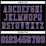 Personalized Black Purple Cream Mesh Football Jersey for Men and Women Personalized Black Purple-Cream Mesh Football Jersey