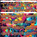 Custom Name Number Baseball Jersey Abstract Painting Black Purple Gold 3D Pattern Design Personalize Your Team Gear Personalized