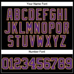 Personalized Black Purple Gold Baseball Jersey for Men and Women - Custom Team Apparel Personalized Black Purple-Gold Baseball
