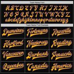 Personalized Two Tone Varsity Letterman Jacket Black Purple Gold Full-Snap Bomber Personalized Black Purple-Gold Bomber Full-Snap