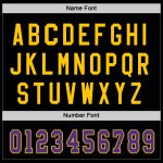 Personalized Black Purple Gold Hockey Jersey for Men and Women - Customizable Team Apparel Personalized Black Purple-Gold