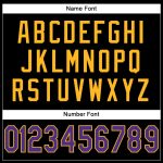 Custom Black Purple Gold Mesh Football Jersey Personalized Design Personalized Black Purple-Gold Mesh Football Jersey