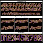 Personalized LGBT Pride Rainbow Baseball Jersey - Black Purple Gold Design Personalized Black Purple-Gold Rainbow For Pride