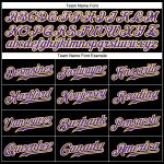 Personalized Sports Pants in Black Purple and Gold - Custom Activewear Trousers Personalized Black Purple-Gold Sports Pants