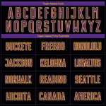 Custom Name Number Personalized Soccer Jersey Black Purple Gold Sublimation Team Uniform Personalized Black Purple-Gold Sublimation