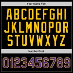 Custom Black Purple-Gold Throwback Basketball Jersey for Men and Women Personalized Black Purple-Gold Throwback Basketball