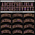 Custom Black Purple-Gold Throwback Basketball Jersey for Men and Women Personalized Black Purple-Gold Throwback Basketball
